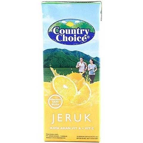 COUNTRY CHOICE ORANGE 6 X 250 ML